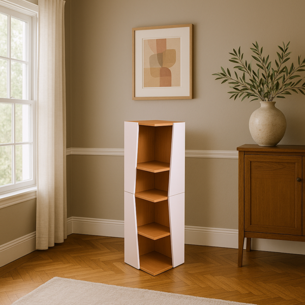 TwistCorner – L'étagère d'angle modulable