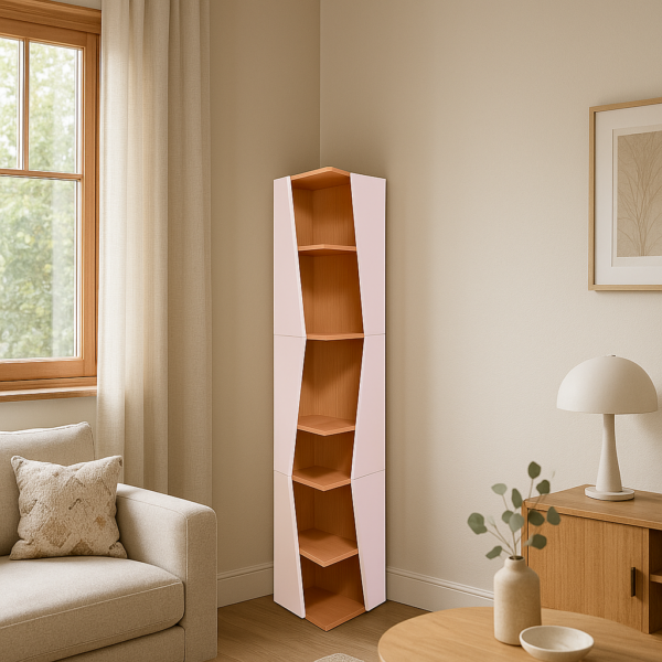 TwistCorner – L'étagère d'angle modulable
